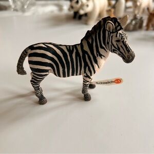 Schleich Zebra Figure - Black & White wild life series animal